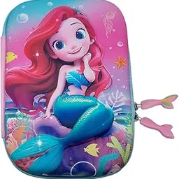 AYLA World 3D Cartoon Mermaid Pencil Pouch for |Kids|Girls| Pen Pouch Anime Pencil Box, Cute Aesthetic Multipurpose Stationery Organizer, Pencil Case for School| College (Cute Mermaid)-picture-27