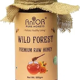Anior Wild Forest Premium Raw Honey | 100% Pure & Natural | Cold-Extracted, Unprocessed Forest Honey | Immunity & Energy Booster | No Added Sugar or Preservatives | 500g Glass Jar-picture-27