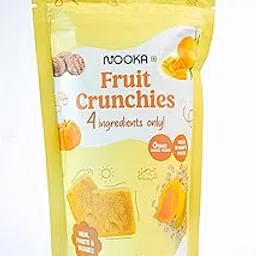 Nooka Yellow Fruit Crunchies for Babies – Healthy Snack with Real Fruits & Veggies | 4 Ingredients Only | No Added Sugar | Melts in Baby’s Mouth | Age 7+ Months (20g)-picture-15