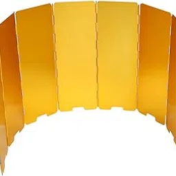 Wind Screen for Outdoor Cooking, Stove Windshield Folding Stove Windscreen Camp Kitchen Equipment for Camping Picnic Backpacking(Yellow)-picture-22