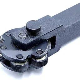 Revolving Knurling Tool Holder, (Holder Dimension 12.7 X 28 X165mm) Knurl Size: Dia: 19mm X Thickness 9.52mm X Hole Size: 6.35mm No. Of Knurls 6-picture-12