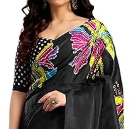 siril Women's Cotton Printed Saree With Unstitched Blouse Piece-picture-29