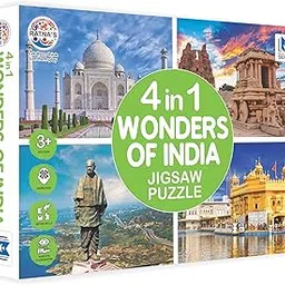Ratna's 4 in 1 Wonders of India Jigsaw Puzzle (4 x 35 Pieces) Each Puzzle Size 24 x 17 cm Educational Toy for Kids 3+ Years-picture-36