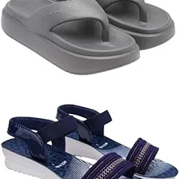 zenwear Extra Soft Classic Casual wear with Flexibility Technology Flip Flop Combo for Women's/Girl's(6110+1930)()-picture-12