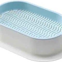 Enakshi Seed Sprouter Tray for Seedling Planting Soil Free Hydroponic Cats Grass Box Blue-image-69