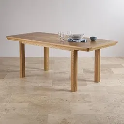 HOME NEST FURNITURE Solid Wood 4-6 Seater Extendable Dining Table Only for Dining Room Sets | Wooden Rectangle Dinner Six Seater Dinning Table Without Chairs for Home, Hotel and Restaurant-picture-13