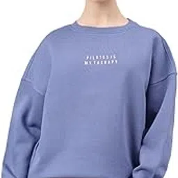 mkh Women's Winter Fleece Sweatshirt | Soft Round Neck Pullover for Gym, Streetwear & Casual Wear/MWSS-59-picture-35