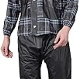 dollar Men PVC Full Sleeve Printed Raincoat Set With Adjustable Hood and Pocket-picture-34