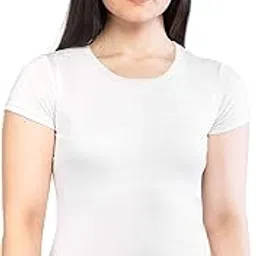wearific Black & White Women's Viscose Innerwear Top, Half-Sleeves, Sizes S-XL-picture-18