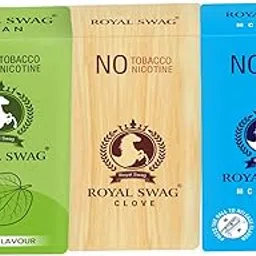 ROYAL SWAG Natural Herbal Cigarettes CLOVE, MINT, PAAN Flavour(30 Sticks) 100% Tobacco-Free and Nicotine-Free With Ayurvedic Herbs Clove, Tulsi, and More | Free From Additives and Chemicals-picture-12