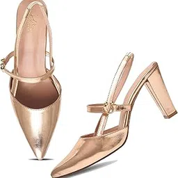 jm looks Slingback Pumps Elegant Dressy Heels for Women Closed Toe Pointy High Heels Wedding Bride Prom Party Evening Shoes-picture-15
