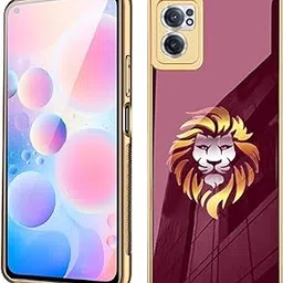 MOBITUSSION Premium Back Cover Compatible for Oneplus Nord CE 2 5G (Lion Wine, Glass Case)-picture-23