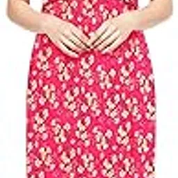Women zipless Feeding Gown (in, Alpha, XL, Regular, Standard, Dark Pink)-picture-14