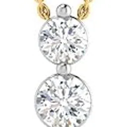 whp jewellers Gold Polished Lab Grown Diamond Pendant in 925 Sterling Silver for Women - Womens Statement Jewellery for Great Gifting-picture-25