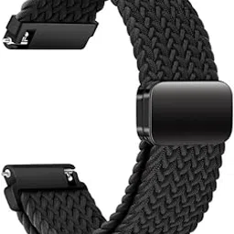 AONES 22mm Watch Strap Nylon Woven Magnetic Compatible for Amazfit Bip 6 Smartwatch Solo Elastic Sport Band-picture-46