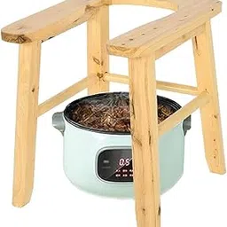 AMGBYMGB Wooden U-Shape Steam Seat with Four Legs,Yoni Steamer Chair,Yoni Steam Seat,V Steaming Chair,Three-Dimensional Toilet,Steaming Chair V Steam at Home Kit 13.4x11.8x15.7“LxWxH(No Steamer)-picture-22