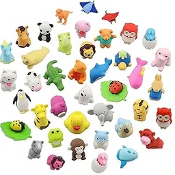 Oligitdi Cartoon Erasers Animal Eraser for Kids Different Shapes Pencil Erasers 3D Jungle Theme Cute Toy Fun Small Stylish Colourful Mini Cartoon Erasers Set for Gift- Set of 30 (Random Style)-picture-10