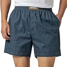 damensch Regular Fit Solid 100% Soft & Durable Cotton Boxer Shorts Dual Pockets Anti-Bacterial Moisture Wicking Microfibre Waistband Ultra-Light Boxers for Men image 1