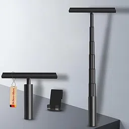 MAPPLE CREATION Stainless Steel Glass Wiper Silicone Shower Squeegee Glass Window Cleaning Mirror Scraper Bathroom Cleaner, Shower Partition Squeegee with Hanging Hook-picture-36