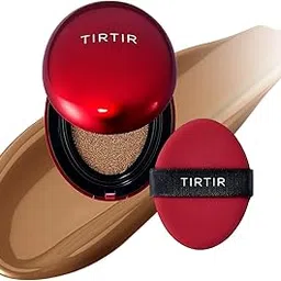 TIRTIR Mask Fit Red Cushion Foundation, Full coverage, Skin fit, Satin Glow Finish, Korean Cushion Foundation #43N DEEP COCOA, 4.5g-image-93