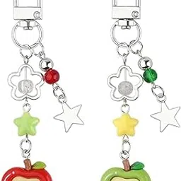 flavizo 2Pcs Fruit Cute Aesthetic Keychain Set for Girls, Kawaii Aesthetic Y2K Charms for Keys, Bag, Backpack Purse Accessories, Cute Matching Keychains Gift Idea.-picture-36