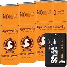 ROYAL SWAG Ayurvedic Herbal Cigarettes, Frutta Flavour Smoke King Size(20 Stick) With With 20ml Shot Anti Tobacco and Anti Addiction Mouth Spray(De-Addiction) | 100% Nicotine and Tobacco Free-picture-52