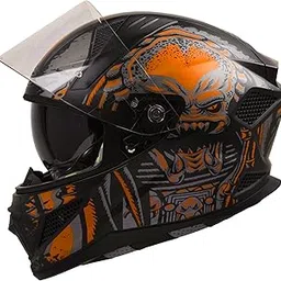 Steelbird SBH-25 Predator ISI Certified Full Face Graphic Helmet for Men and Women with Inner Smoke Sun Shield-image-30