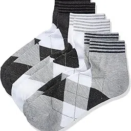Men's Cotton Blend Over The Knee Socks (Aks05_Multicolor 2_One Size), Grey (Combo Pack of 3)-image-41