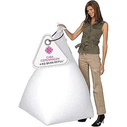 Casa Copenhagen Premium Virgin Grade Thermocol Balls Refill for Pillows, Sofa, Bean Bags, Soft Toys & Beans for Bean Bag Refill 4 Kg - (White)-picture-26