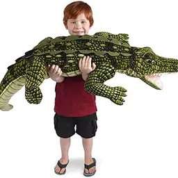 Tickles Crocodile Soft Stuffed Plush Animal Toy for Kids Boys & Girls Birthday Gift (Color: Green Size: 92 cm)-image-4