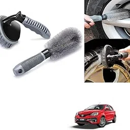 Auto Addict Combo Car Tyre Cleaner Wheel Tire Brush and Alloy Brush for Toyota Etios Liva-picture-38