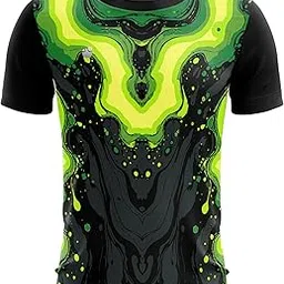 inkholic Abstract Round Neck Half Sleeves Printed Sports Jersey-picture-50
