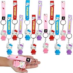 IncyWincy Keychain for Girls (Pack of 12), Birthday Return Gift for Kids, Cute Kitty Keychains for Girls Birthday, Keyring for Backpacks-picture-34