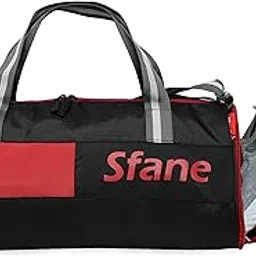 Sfane Sports Red & Black Gym Bag/Duffle Bag/Sports Bag/Shoulder Bag/Sports Bags/Gym Bags for Men & Women with Shoe Compartment (Red)-picture-43