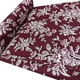 2 Meter Jaipuri Handmade Floral Printed Pure Cotton Unstitched Dress Material Sanganeri Fabric for Blouse/Plazzo,Kurti/Lehenga/Saree/Piece Material for Girl/Women-picture-38
