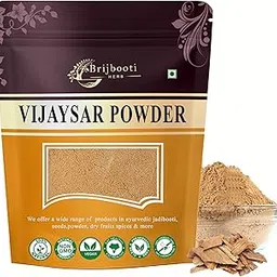 Birju Mahavir Vijaysar Powder - Indian Kino - Pterocarpus Marsupium, Natural, 100 gram (BMKB-44)-image-36