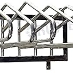 Gromed SS304 XRay Lead Apron Rack/Hanger/Stand for 6 Xray Lead Aprons, Wall Mounted - Rust Proof Body Heavy Duty SS 304 Grade Set of 6 Hangars-picture-25