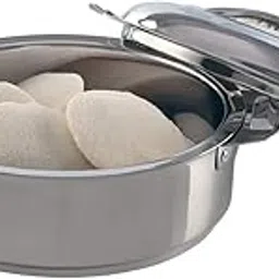 Borosil Stainless Steel Insulated 900 ml Server Casserole | Idli/Roti Server with Steel Lid | PUF Insulated | 1 Year Warranty-picture-30