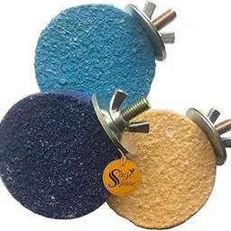 Sage Square Colorful Bird Perch Stand Toy Platform Paw Grinding Clean Wood Cage Accessories for Pet Parrot Macaw African Greys Budgies Parakeet Conure Hamster Gerbil Rat Mouse Stand Exercise Pack of 3-image-77