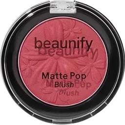 Matte Pop Powder Blush | Silky Smooth, Long-Lasting Blusher for Natural Glow | Lightweight & Blendable Formula for All Skin Tones | 04 Late Bloom | 5gm-picture-24