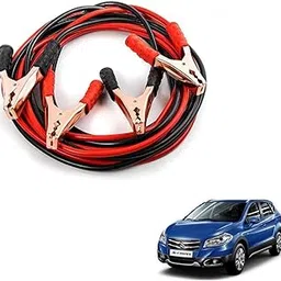 Kozdiko Heavy Duty Auto Jumper Cable Battery Booster Wire Clamp with Alligator Wire Emergency Car Battery Charging Booster Cables Compatibile with Maruti Suzuki S-cross-picture-53