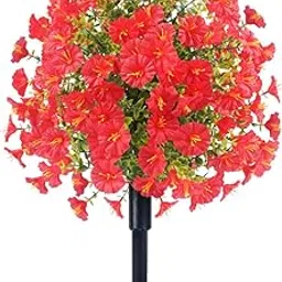 Jazzy Pearls®® Garden Artificial Flower Stake Practical Reusable Gift for Lawn Pathway Yard Red | Yard, Garden & Outdoor Living | Gardening Supplies | Landscaping & Garden Materials-picture-10