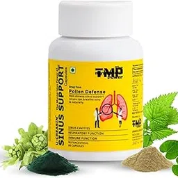 TMP U-Creasin Sinus Support | Sinus Allergy Capsules | Powerful Natural Support For Seasonal Allergy & Sinus | Relief In Sinusitis | Cough Care Supplement | 60 Veg Capsules Pack-picture-14