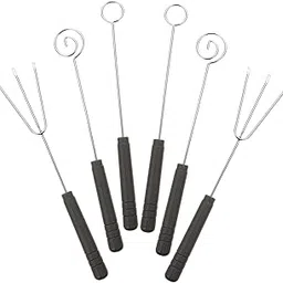 Hemoton Stainless Steel Hot Pot Forks 6pcs Cheese Fondue Forks Set Ideal for Kitchen Bbq Tools-picture-17