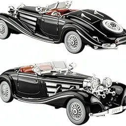 Umadiya® Mercedes Benz 1936 500K Special Roadster Vintage SUV 1:32 Scale Model Car Exclusive Alloy Metal Pull Back Diecast Metal Pullback Toy Openable Doors & Light Music【Colors as Per Stock 】-image-55