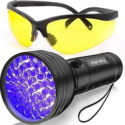 Vansky Air Conditioner Leak Detector: Professional Car Tool 68 LED Automotive AC UV Dye Leak Detection Kit with Protective Glasses-picture-29