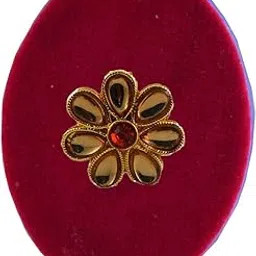 vidhya kangan Handmade Fancy Stone stud Work Saree pin Brooch for Women Jewellery Latest Stylish Crystal Unisex Floral Shape Brooch for Women/Girls (sku-bro2632)-picture-62