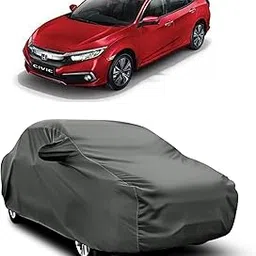 AOSIS® 100% Waterproof Car Body Cover Compatible with Honda Civic V with Mirror Pocket | 3 Layered Thick Fabric | 100% Rain Proof | Weather Proof | Dust Proof (Grey)-image-89