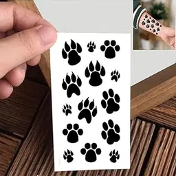 VANVATI Black Dog Paw Easy Tattoo Removal Temporary Tattoo Sticker For Male And Female Tattoo Sticker-picture-38