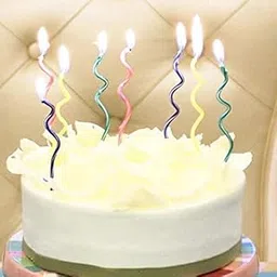 Partytoko 6PCS Set Multi Color Wax Candles Birthday Candles Colorful Cake Decoration Candle Pack of 6pcs-picture-32